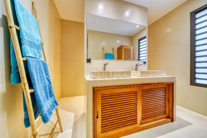 salle de bain béton ciré