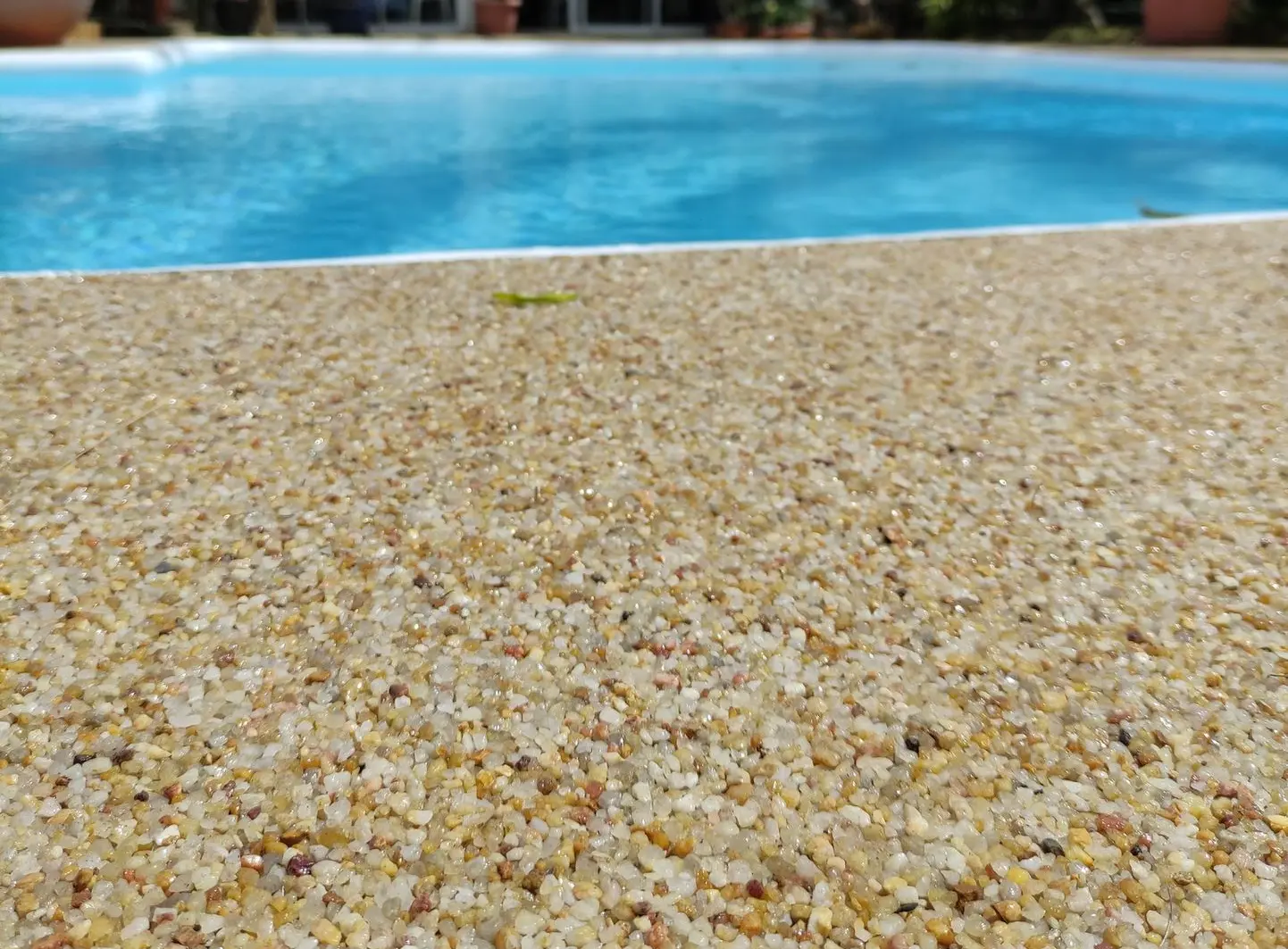 béton drainant plage de piscine