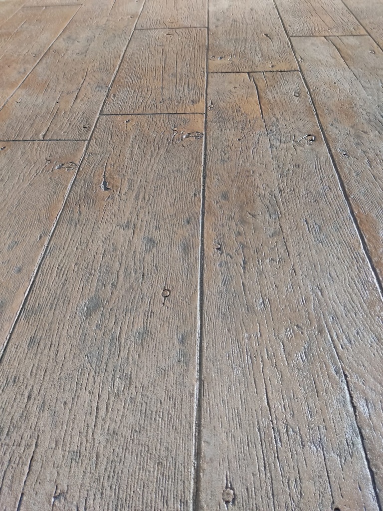 KIT BETON IMPRIME 20m² BOIS RUSTIQUE 40 cm 