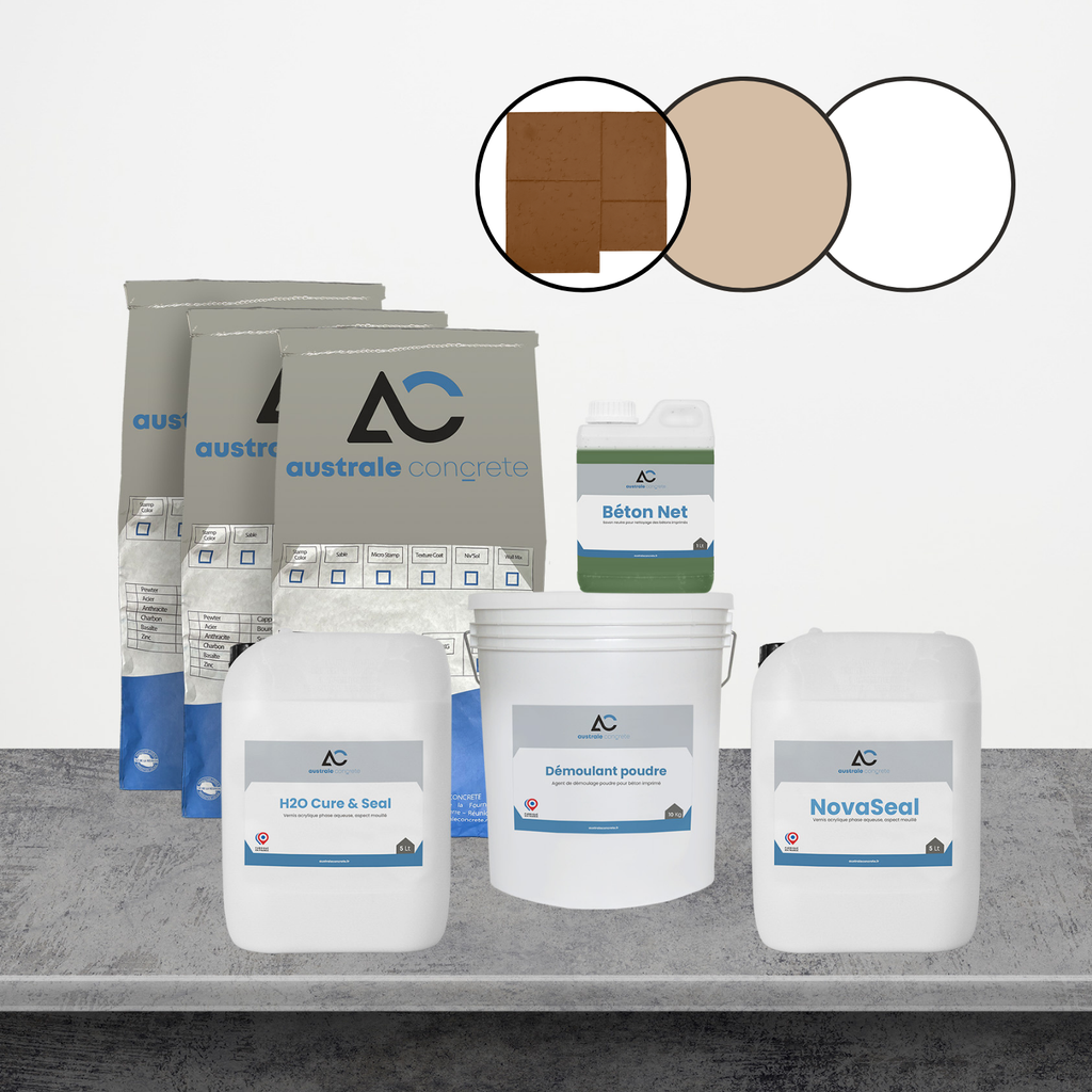 KIT BETON IMPRIME 20m² TRAVERTIN