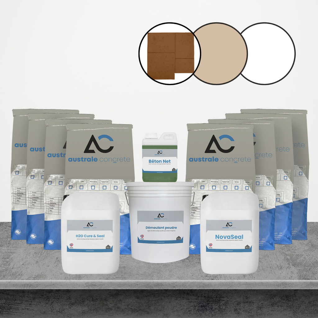 KIT BETON IMPRIME 50m² TRAVERTIN