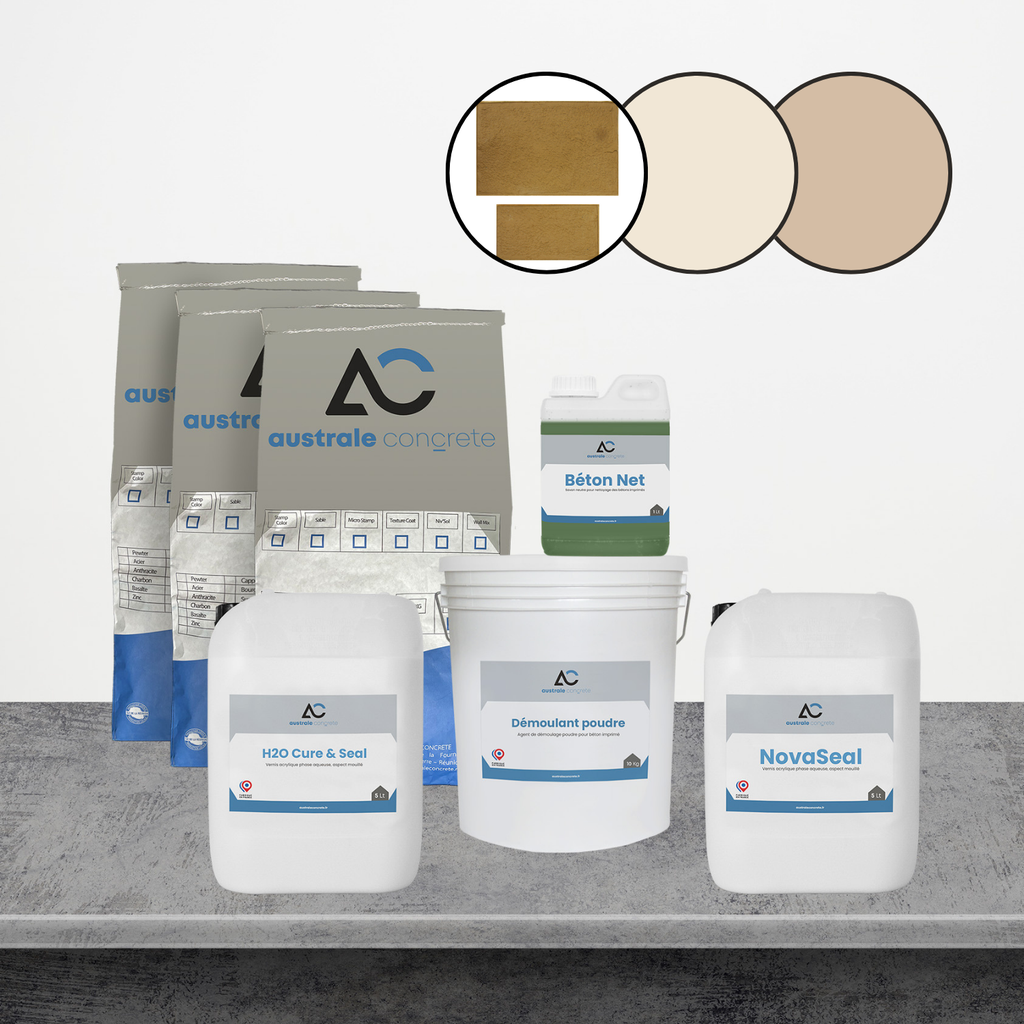 KIT BETON IMPRIME 20m² DALLE DE DIJON