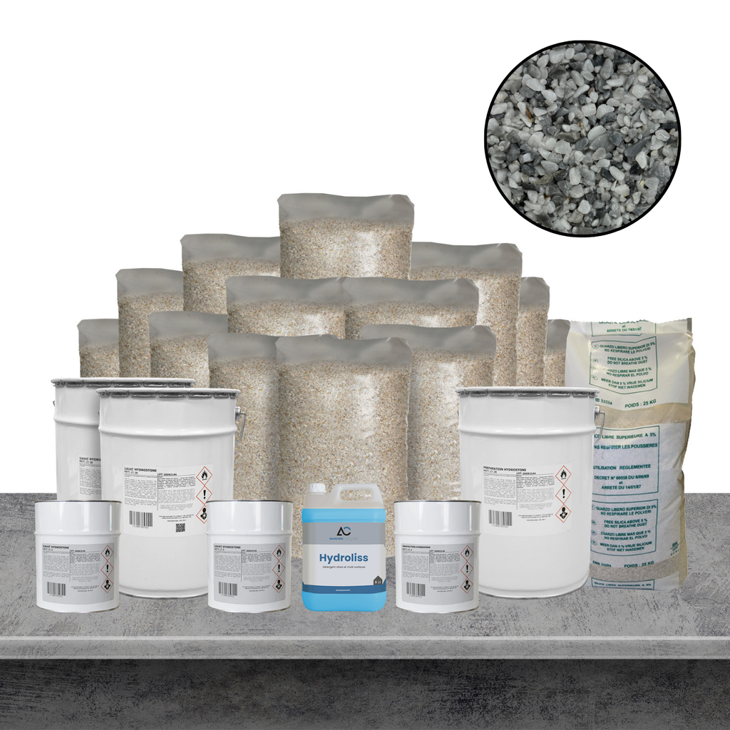 KIT 50m² HYDROSTONE ICE BLUE BARDIGLIO