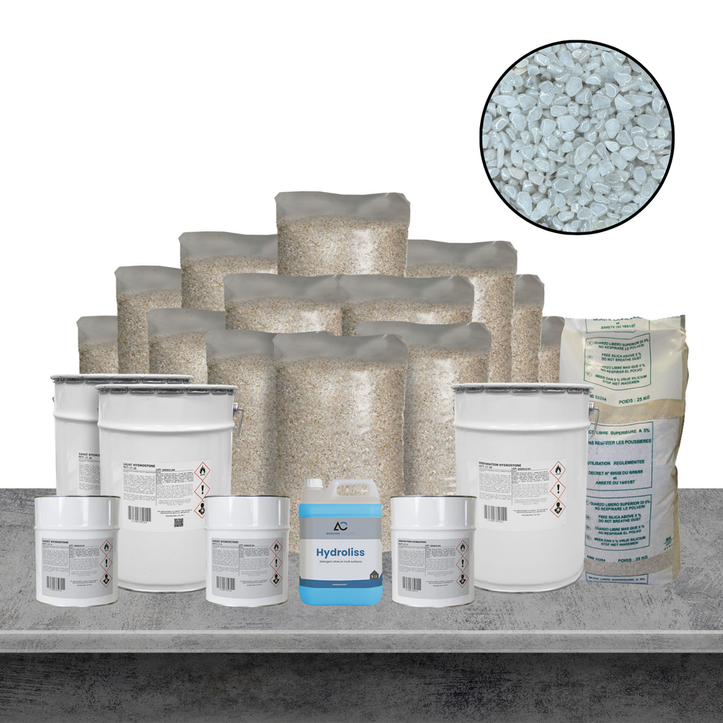 KIT 50m² HYDROSTONE  BIANCO CARRARA