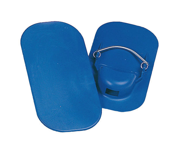 Paire de patin carreleur lisse bleu